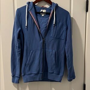 Boden Classic Blue 100% Cotton Knit Hoodie